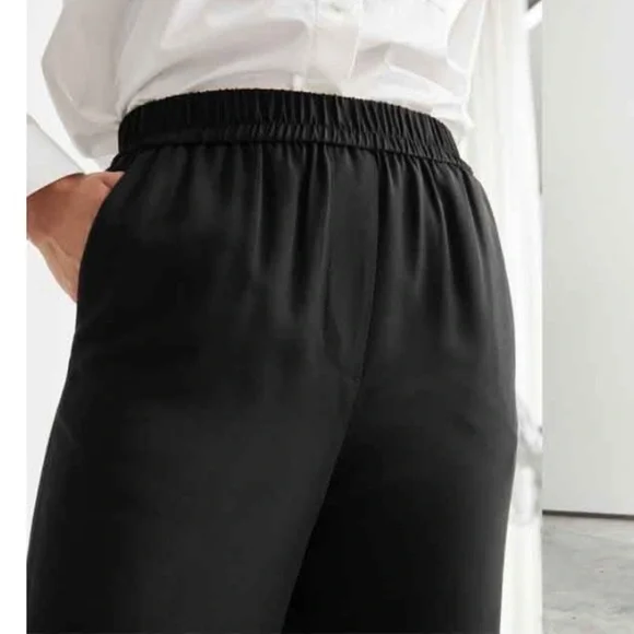 & Other Stories Wide Leg Elastic Waistband Pant 4 - Picture 2 of 5